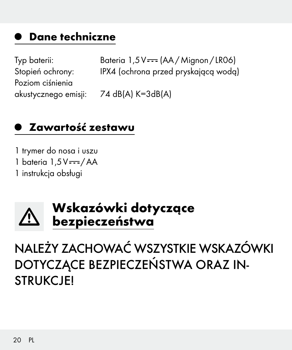 Silvercrest Z31437 User Manual | Page 20 / 92