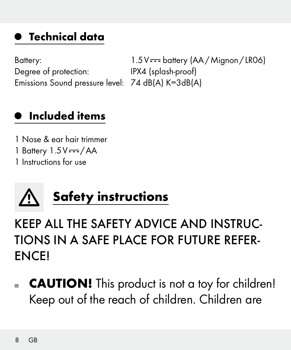 Silvercrest Z31437 User Manual | Page 8 / 92