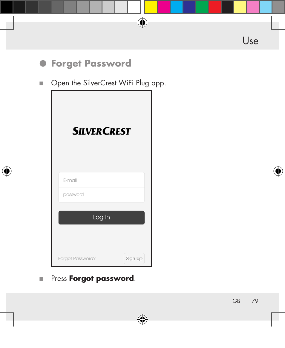 Forget password | Silvercrest SWS-A1 User Manual | Page 179 / 190