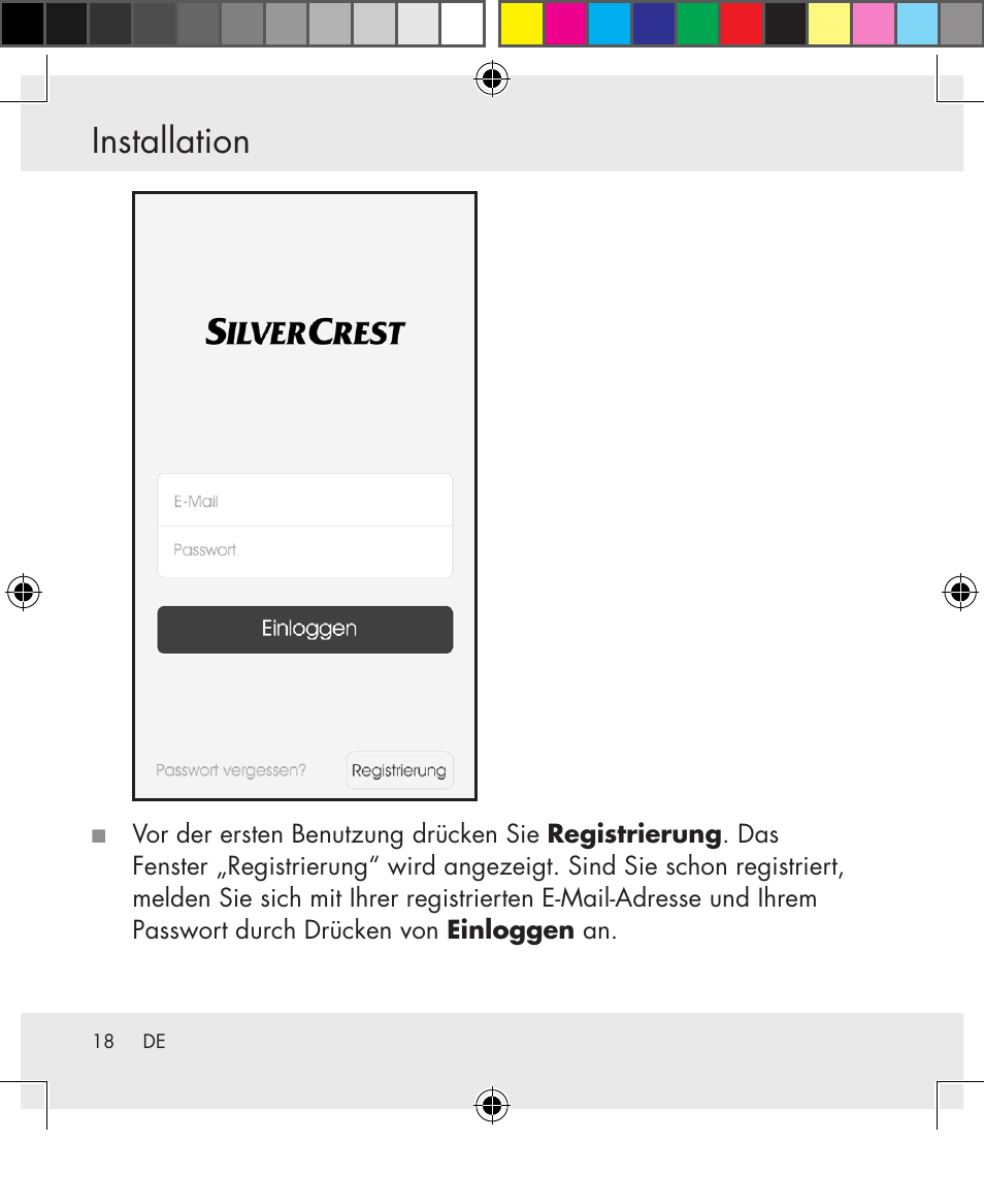 Installation | Silvercrest SWS-A1 User Manual | Page 18 / 190