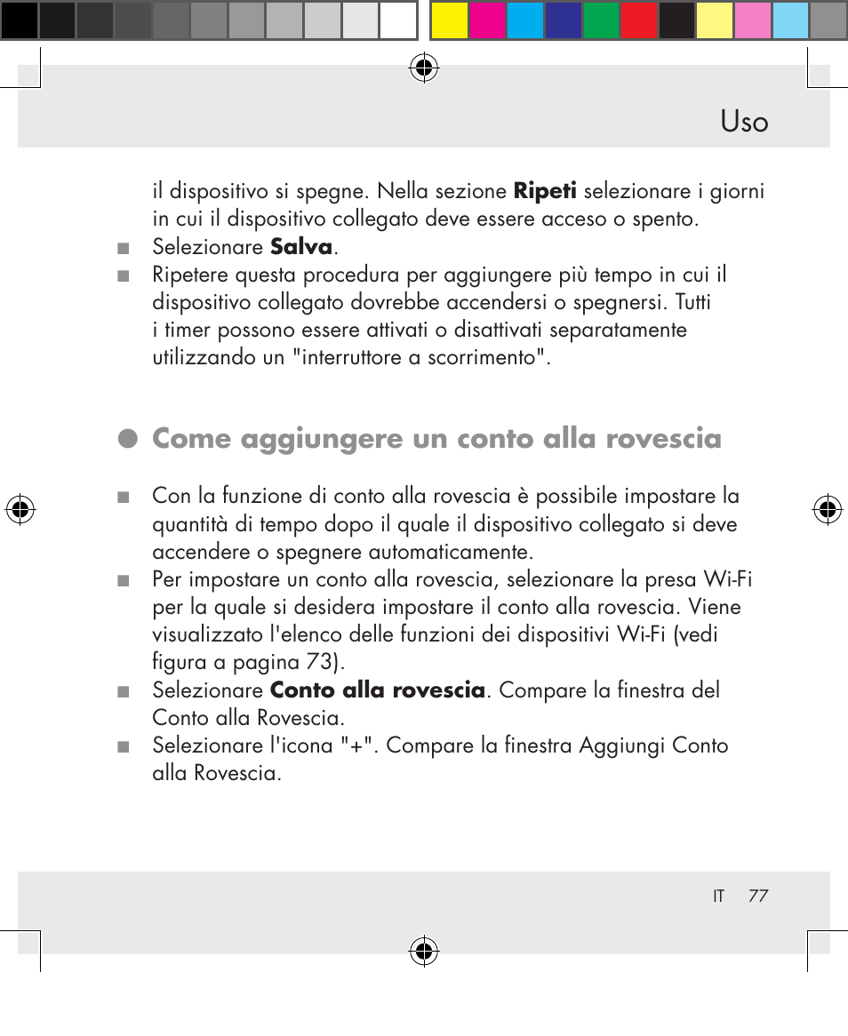 Come aggiungere un conto alla rovescia | Silvercrest SWS-A1 User Manual | Page 77 / 190