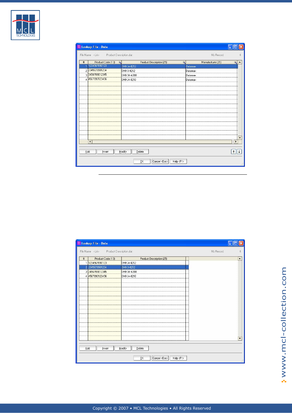 Display / hide columns | Datamax 123 Print v1.1x User Manual | Page 105 / 226