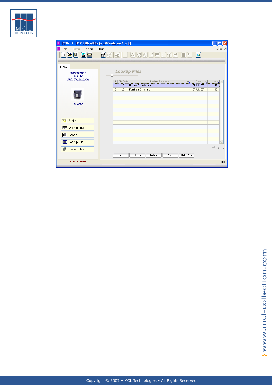 Datamax 123 Print v1.1x User Manual | Page 109 / 226