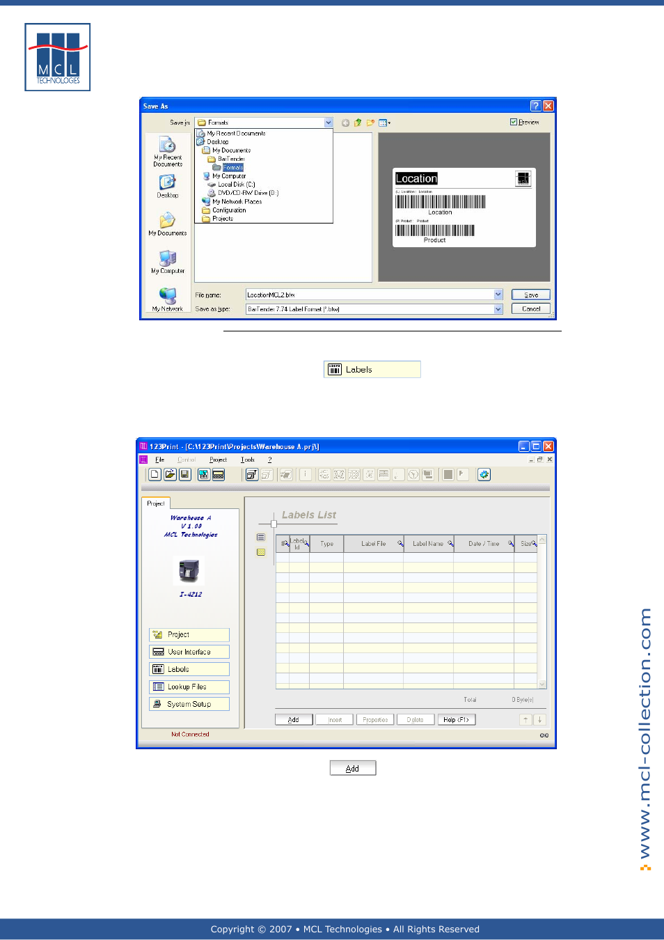 Using your bartender label | Datamax 123 Print v1.1x User Manual | Page 122 / 226