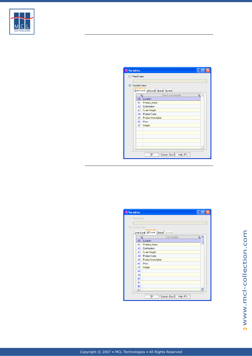 User local, All local | Datamax 123 Print v1.1x User Manual | Page 132 / 226