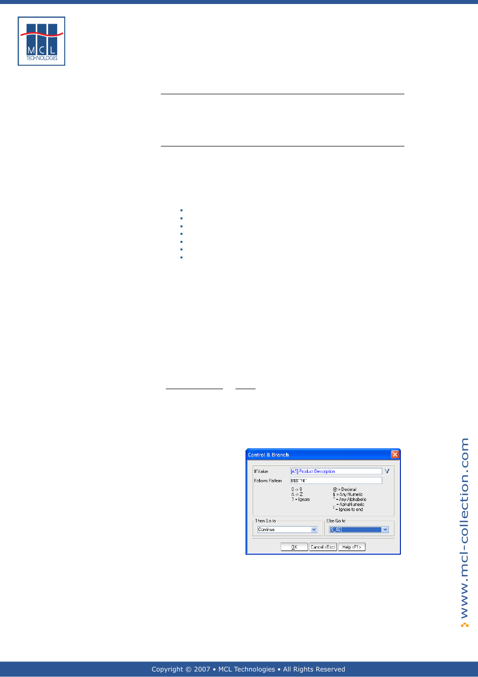 Control and branch, General introduction, Example | Datamax 123 Print v1.1x User Manual | Page 137 / 226