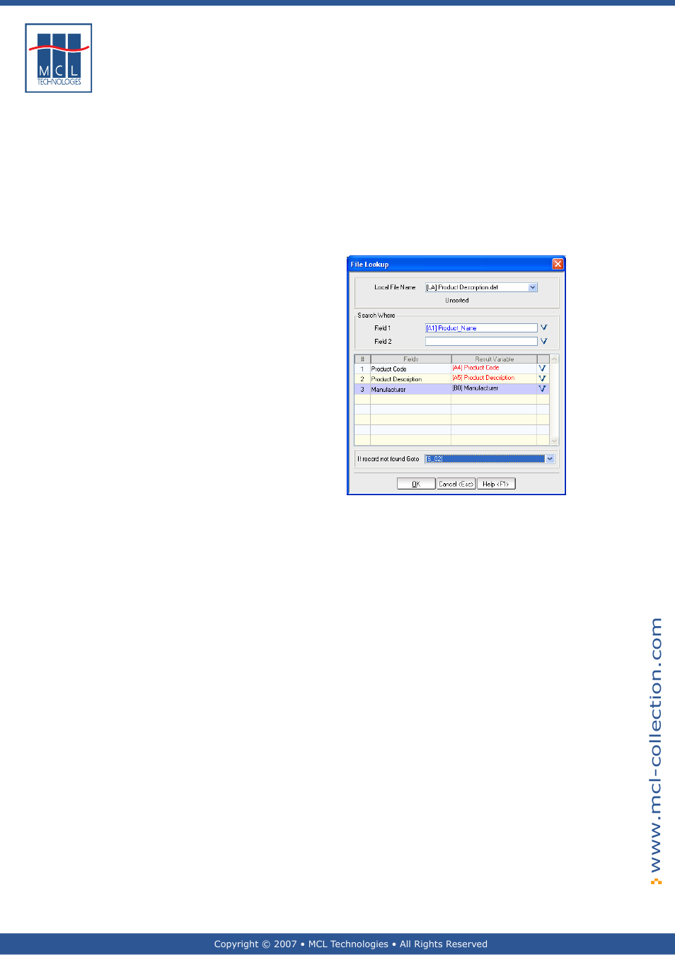 Example | Datamax 123 Print v1.1x User Manual | Page 148 / 226