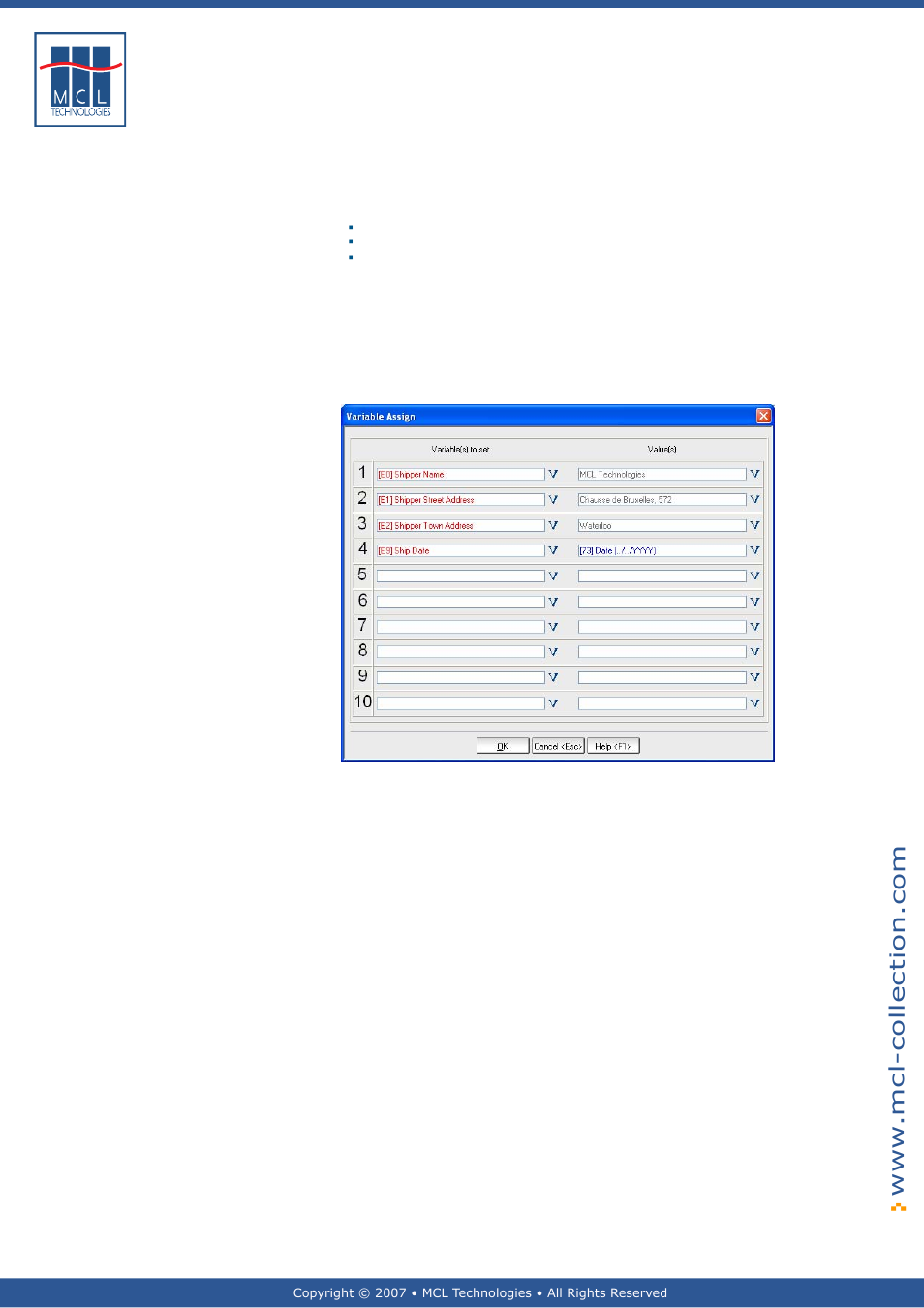 Example | Datamax 123 Print v1.1x User Manual | Page 161 / 226