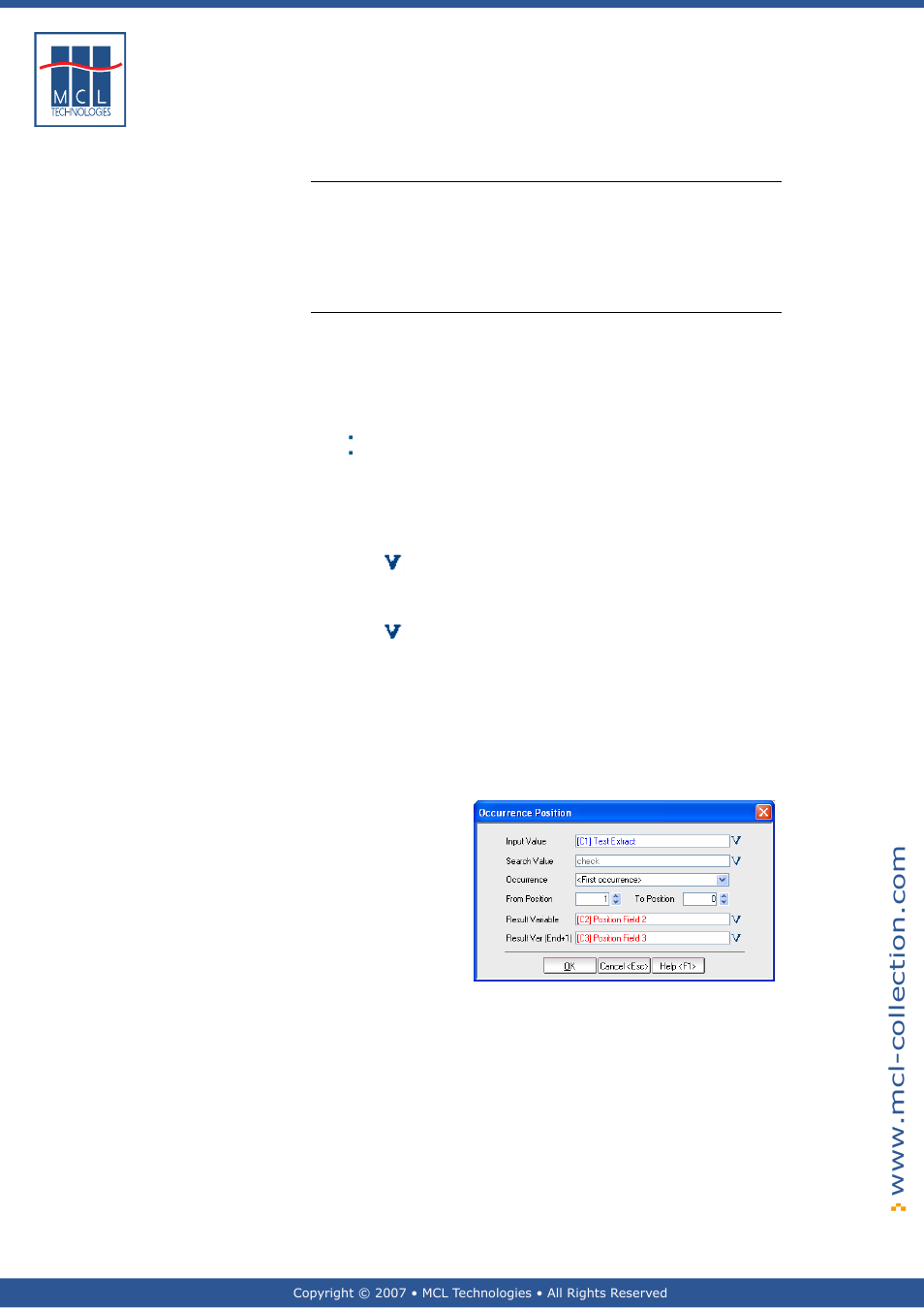 Variable position, General introduction, Examples | Datamax 123 Print v1.1x User Manual | Page 168 / 226