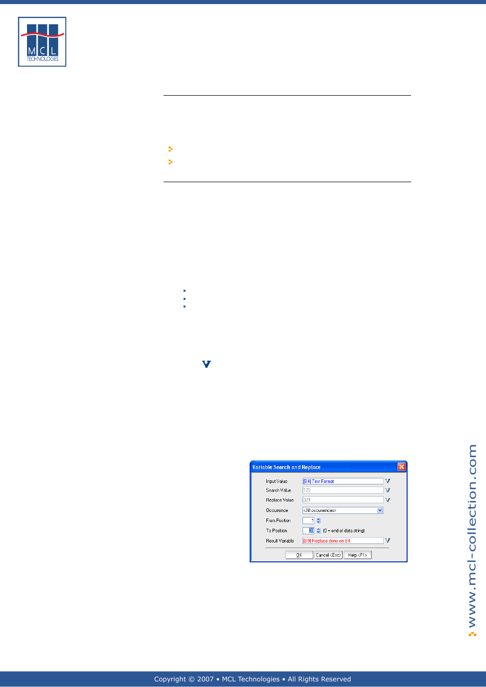 Variable search and replace, General introduction, Examples | Datamax 123 Print v1.1x User Manual | Page 169 / 226