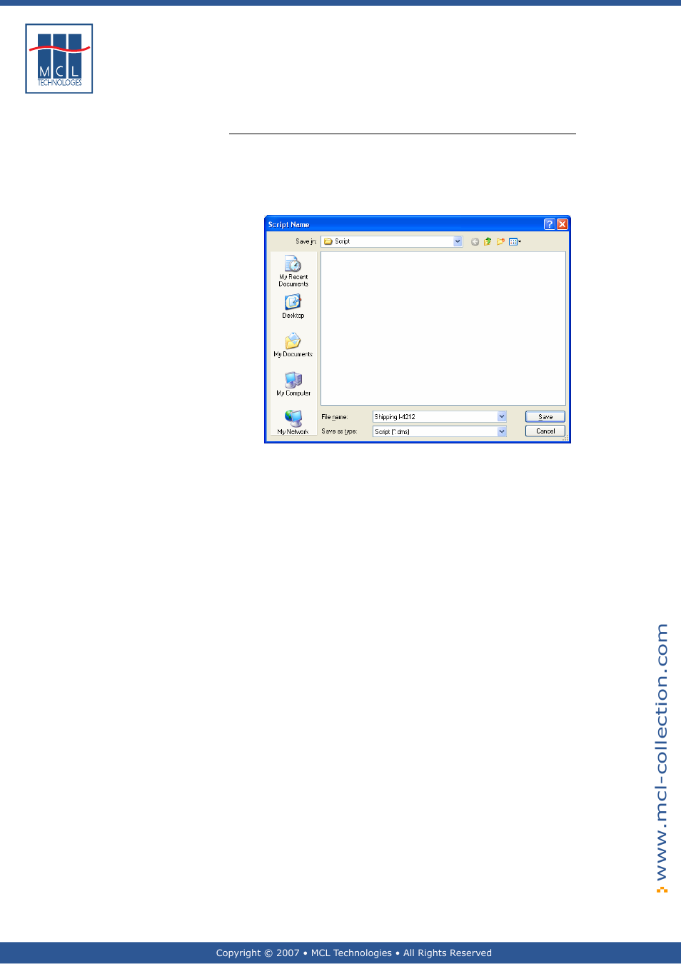 Script save | Datamax 123 Print v1.1x User Manual | Page 214 / 226