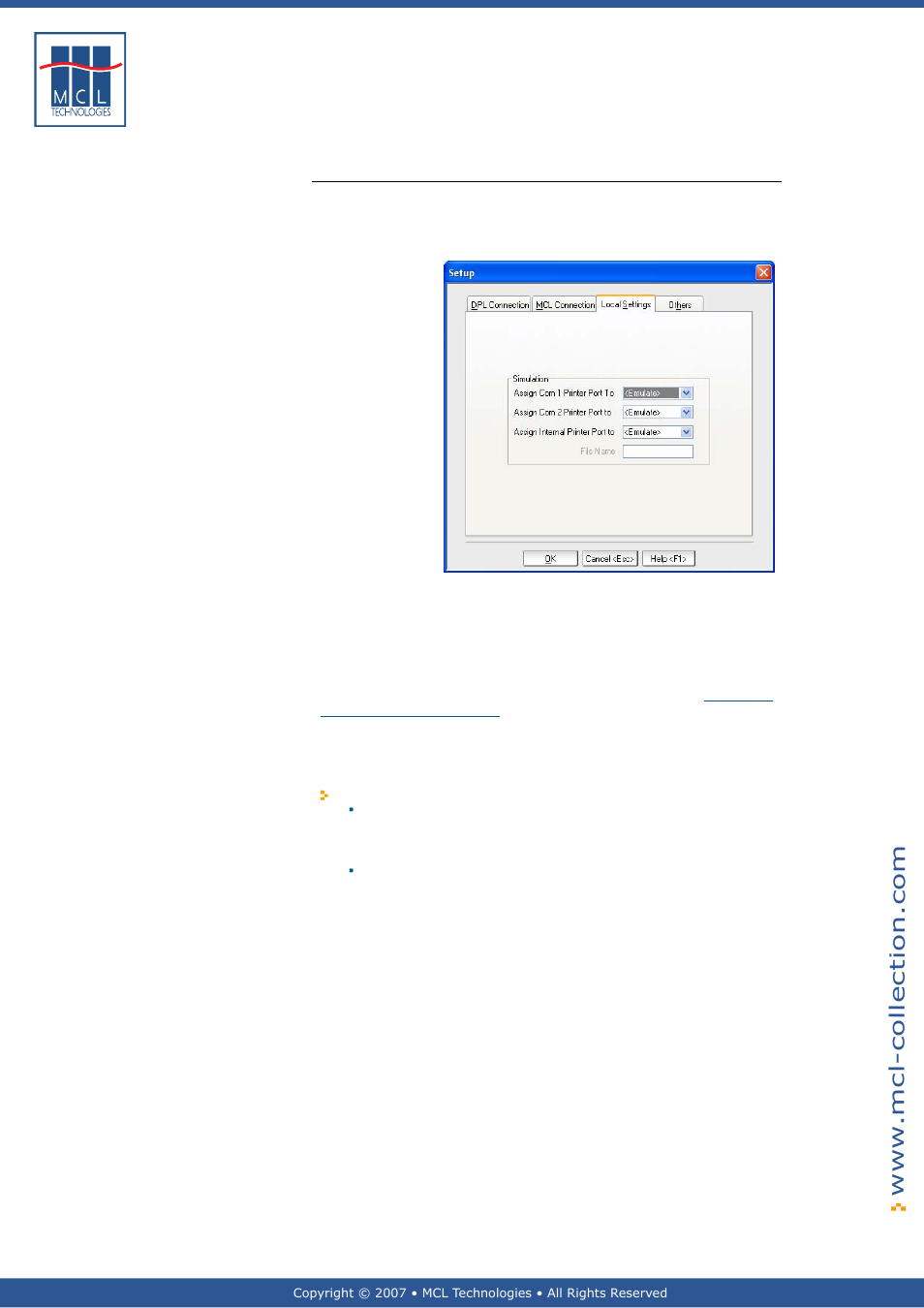 Local settings | Datamax 123 Print v1.1x User Manual | Page 28 / 226