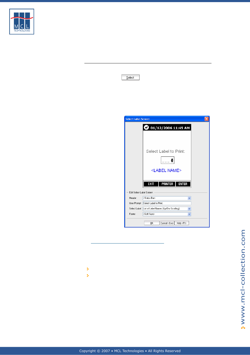 Graphical display - large | Datamax 123 Print v1.1x User Manual | Page 43 / 226