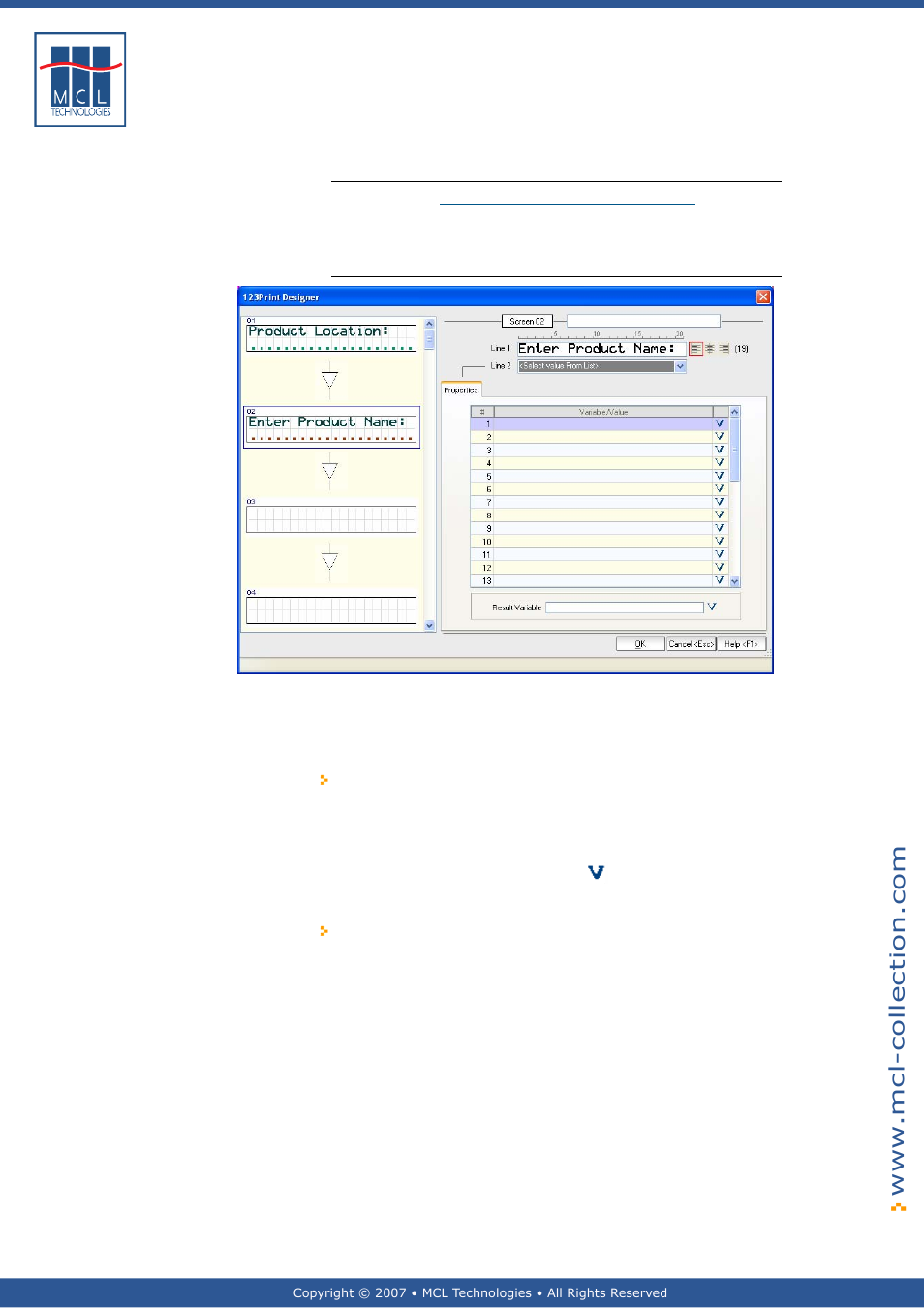 Select value from list, General introduction | Datamax 123 Print v1.1x User Manual | Page 77 / 226