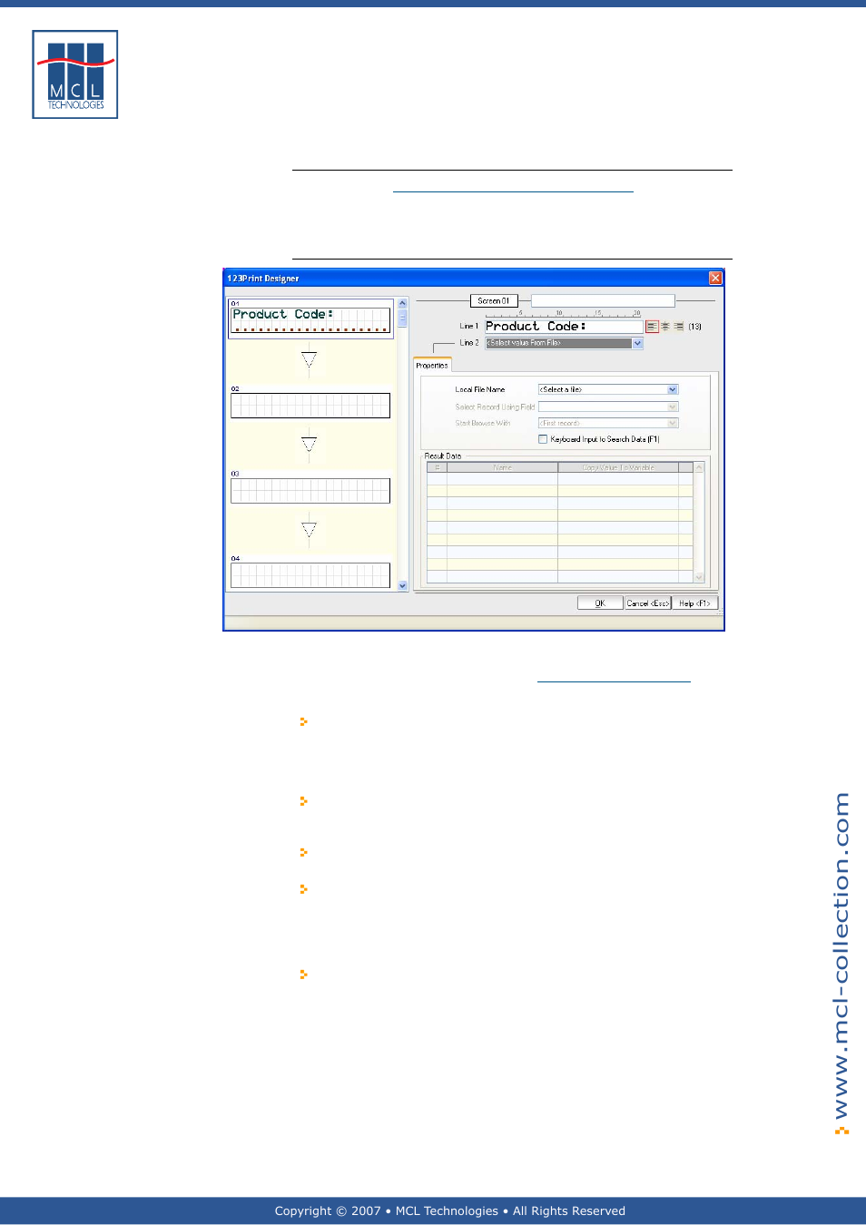 Select value from file, General introduction | Datamax 123 Print v1.1x User Manual | Page 79 / 226