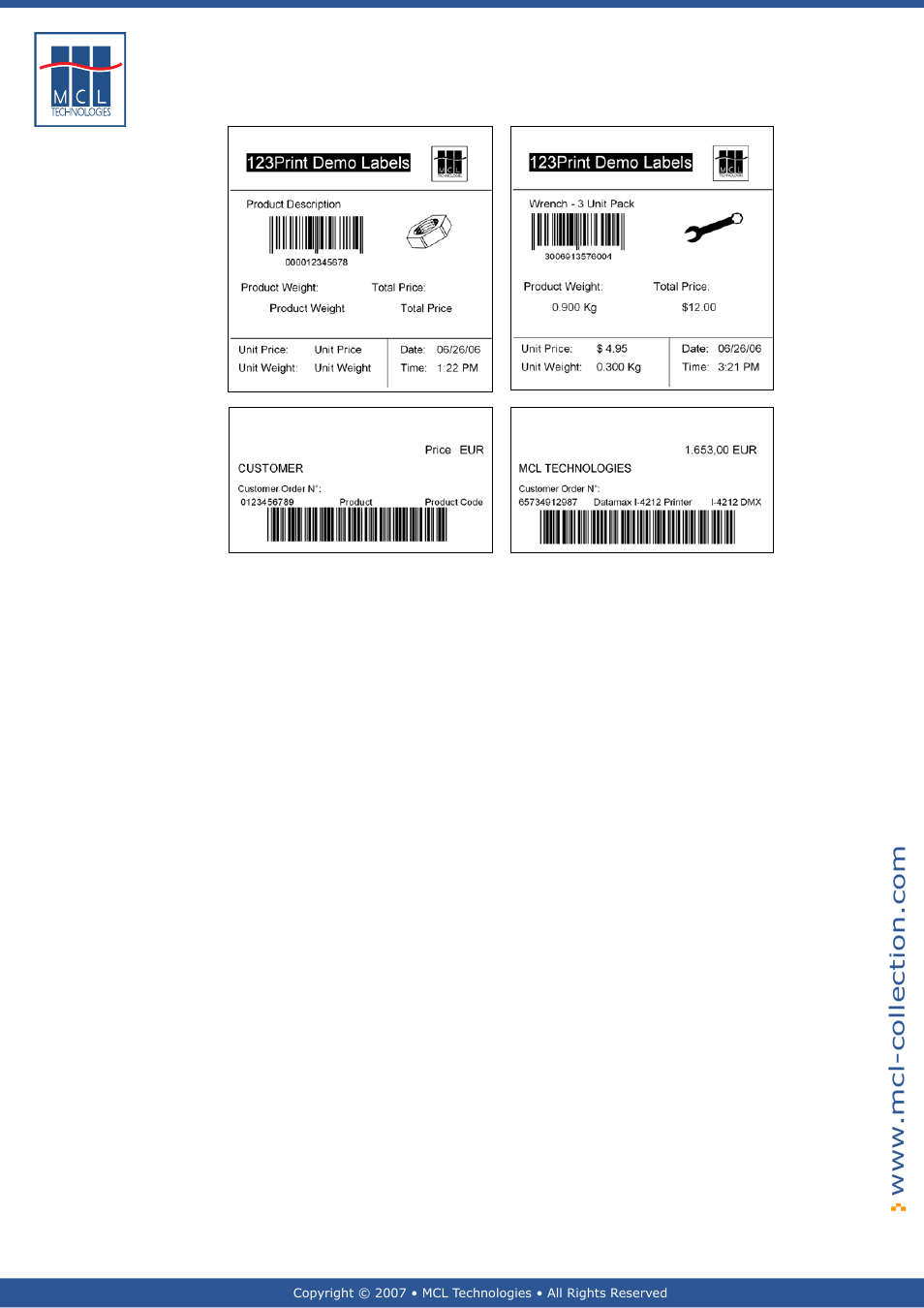 Datamax 123 Print v1.1x User Manual | Page 8 / 226