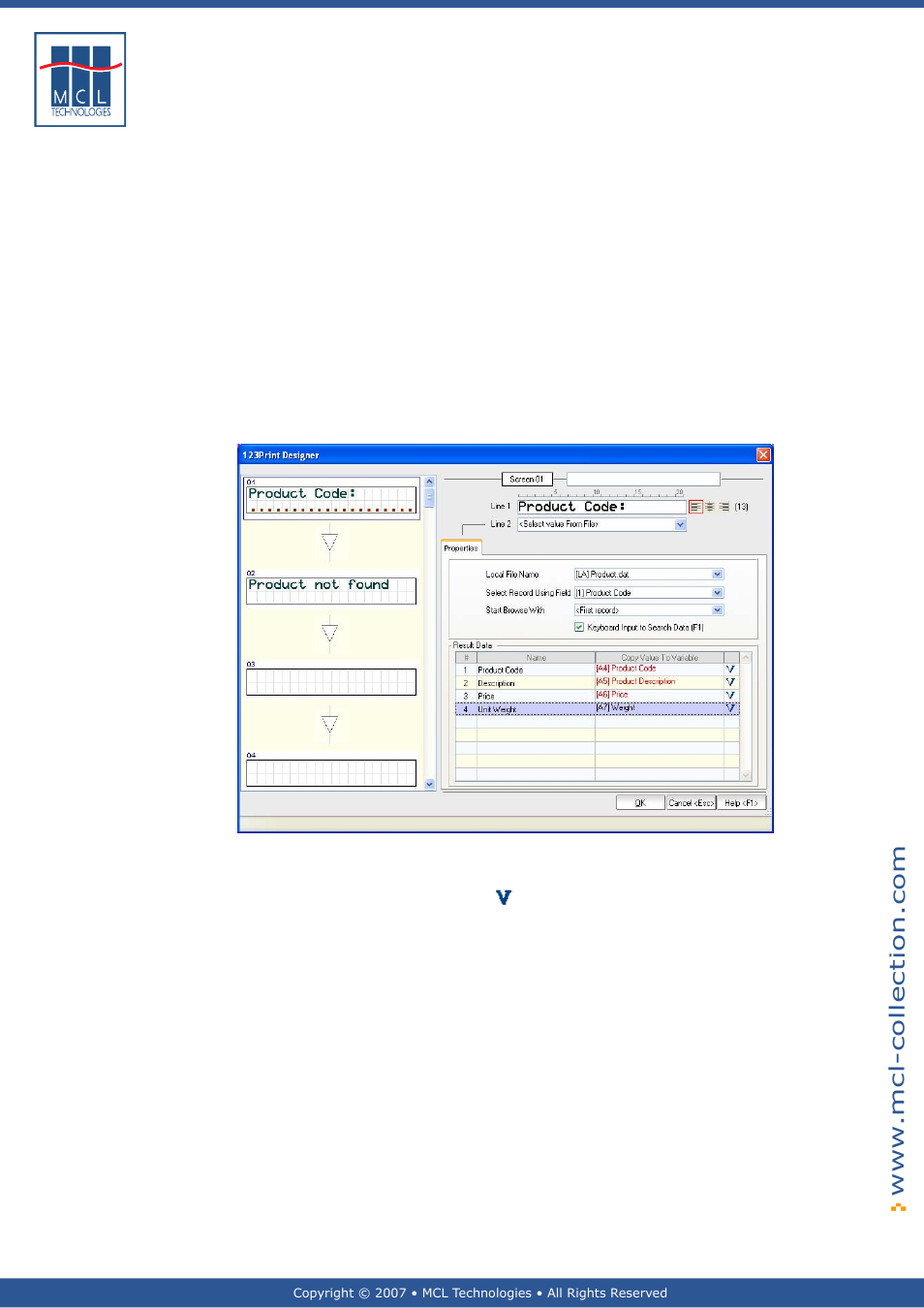 Example | Datamax 123 Print v1.1x User Manual | Page 80 / 226