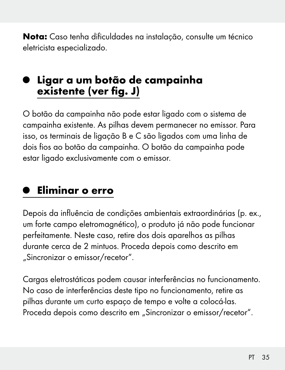 Eliminar o erro | Silvercrest 104412-14-01/104412-14-02 User Manual | Page 35 / 69