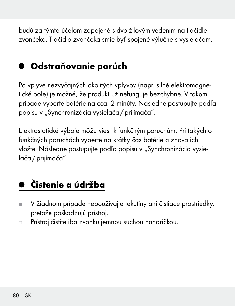 Odstraňovanie porúch, Čistenie a údržba | Silvercrest 104412-14-01/104412-14-02 User Manual | Page 80 / 99