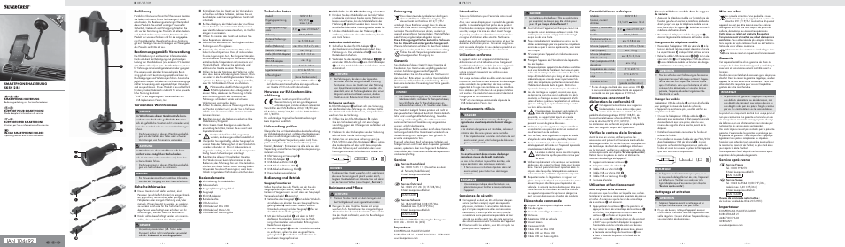 Silvercrest SKSH 2 B1 User Manual | 2 pages