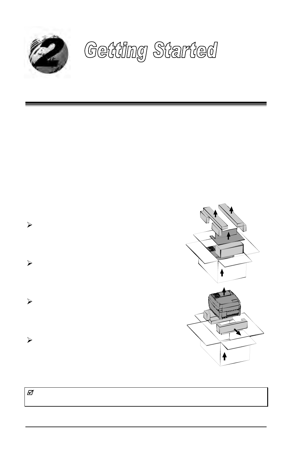 0 before using the printer, Removing the packaging | Datamax DMX E E-4204 User Manual | Page 15 / 90