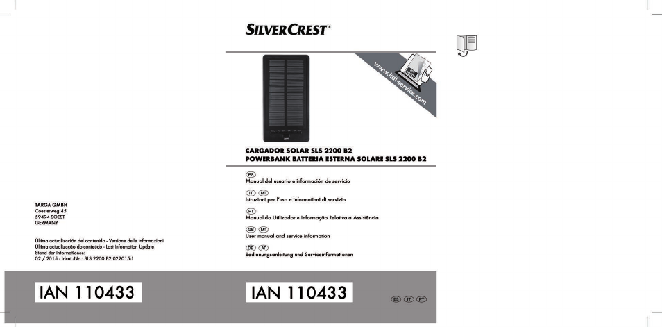 Silvercrest SLS 2200 B2 User Manual | 90 pages