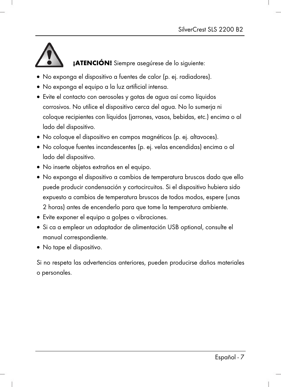 Silvercrest SLS 2200 B2 User Manual | Page 9 / 90