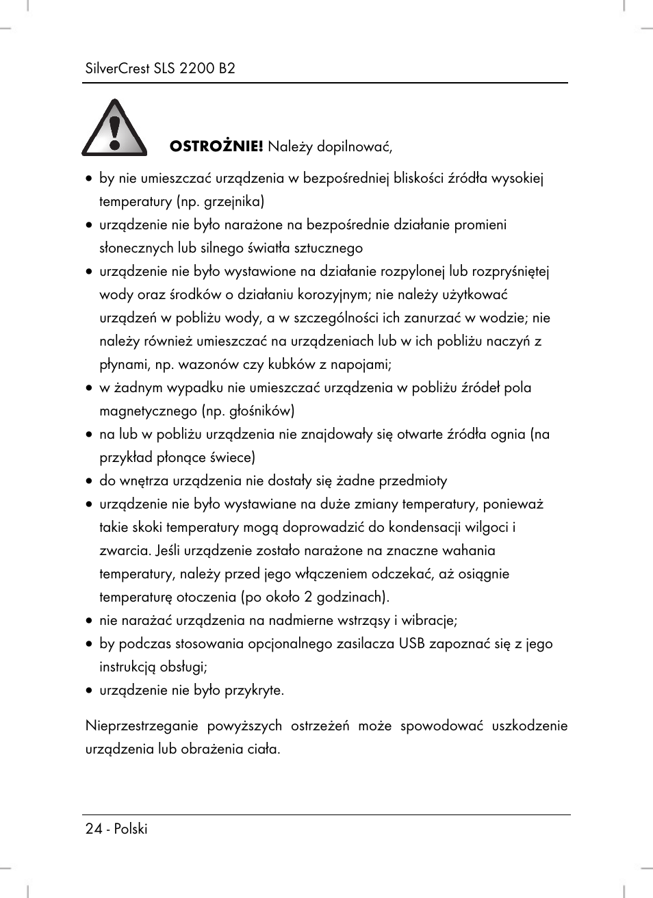 Silvercrest SLS 2200 B2 User Manual | Page 26 / 106