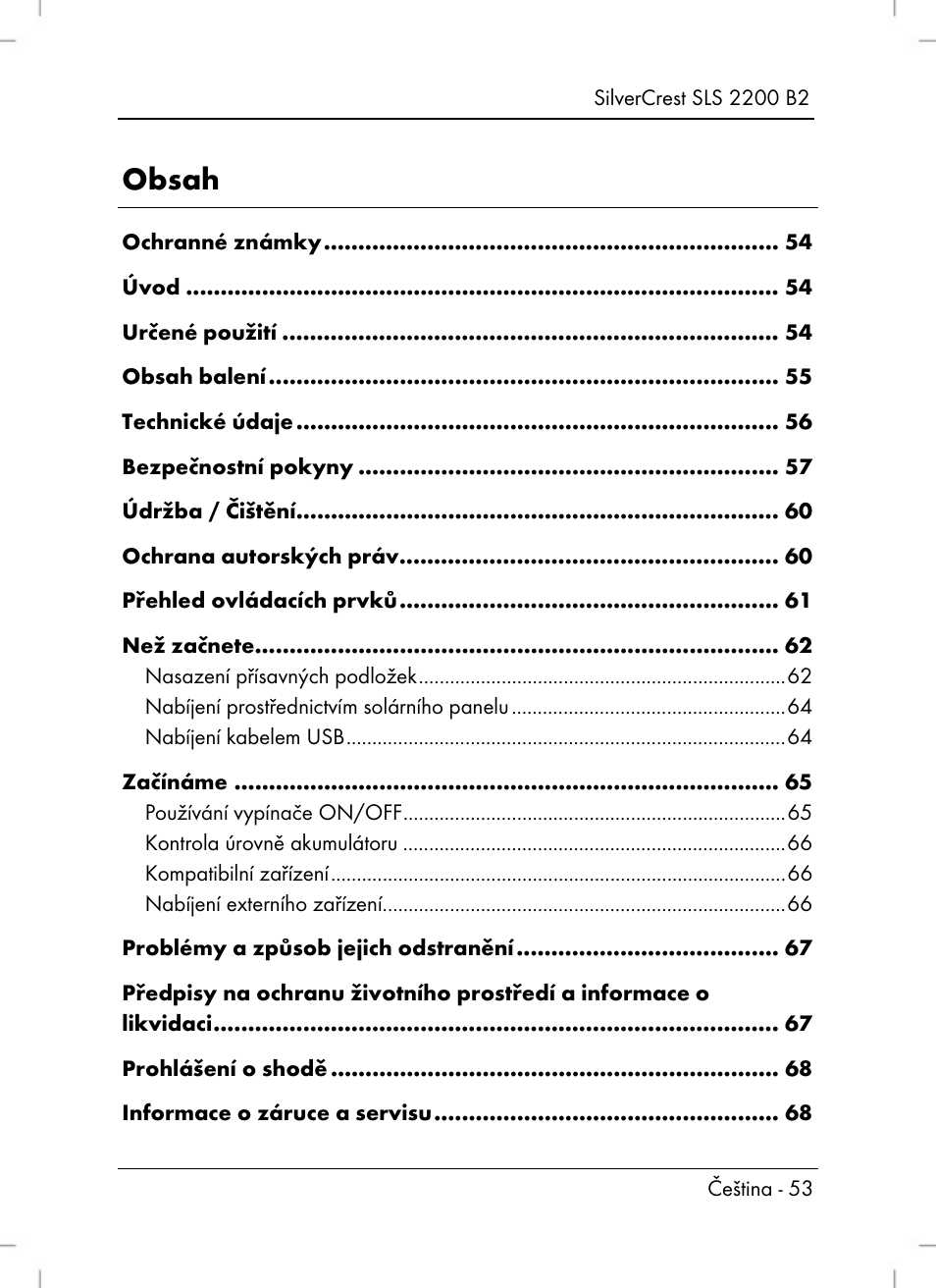 Silvercrest SLS 2200 B2 User Manual | Page 55 / 106