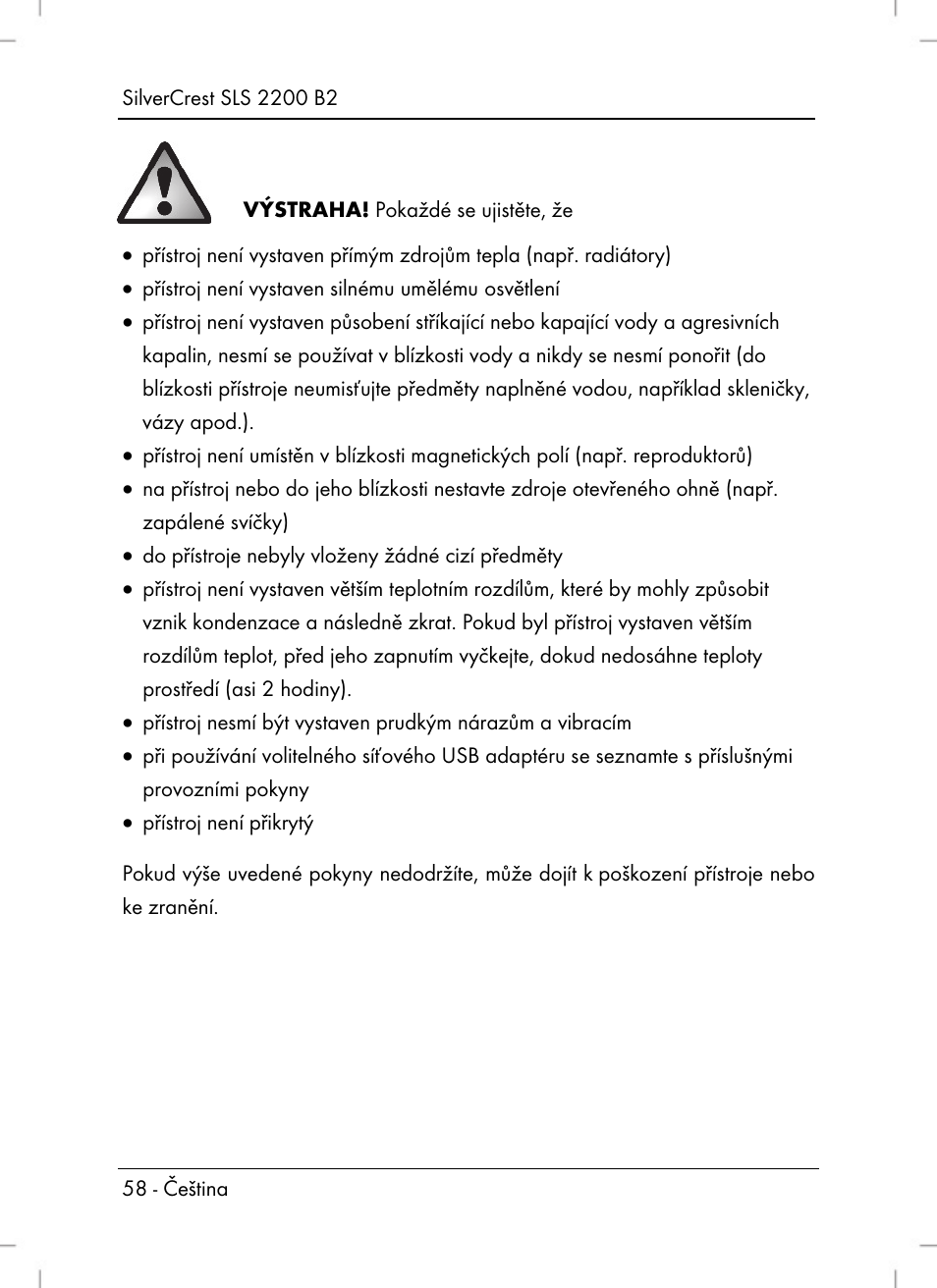 Silvercrest SLS 2200 B2 User Manual | Page 60 / 106