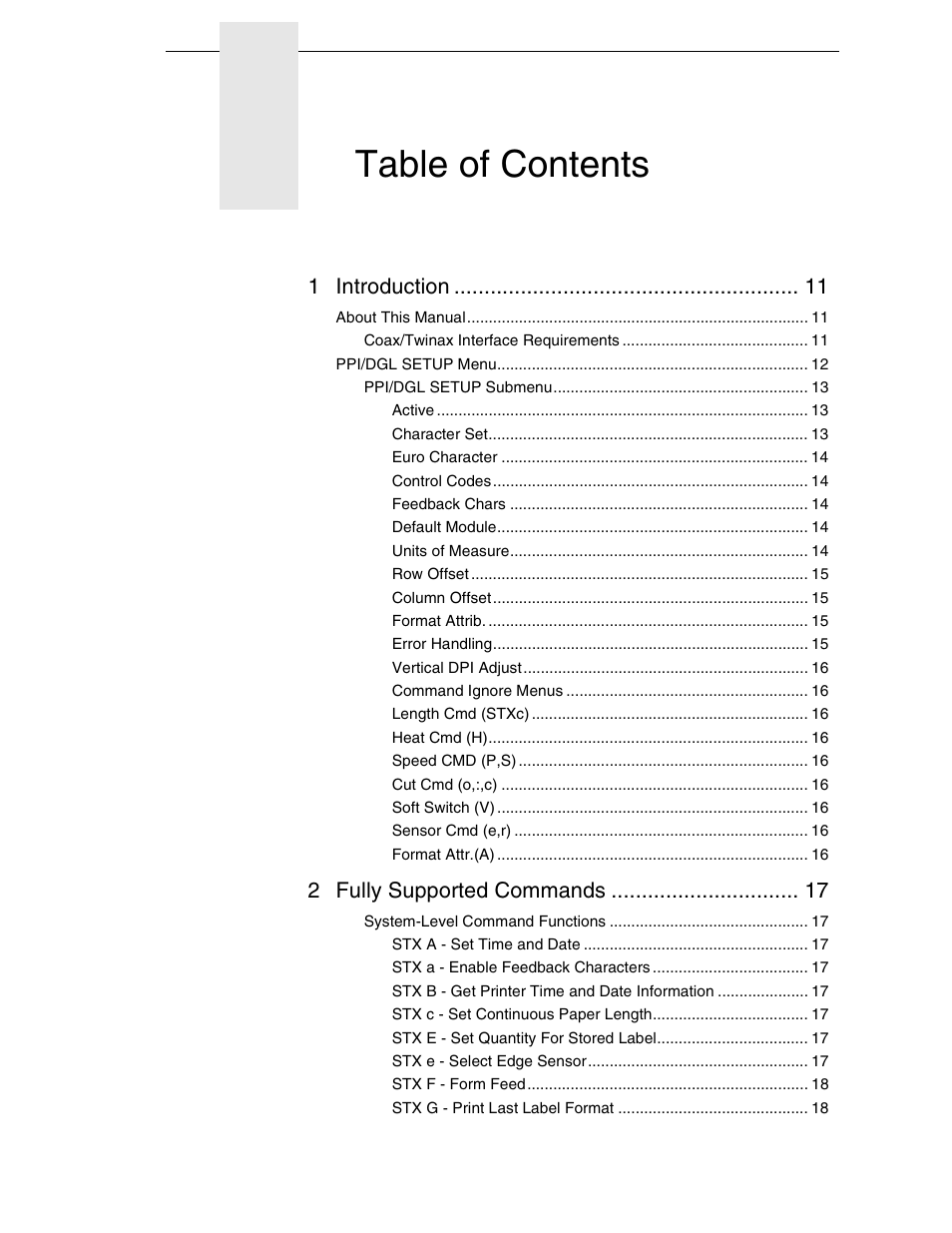 Datamax DGL User Manual | Page 5 / 56