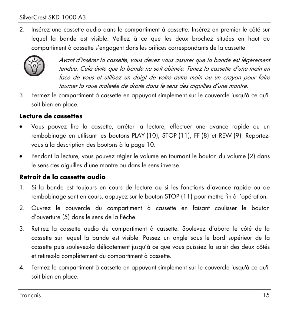 Silvercrest SKD 1000 A3 User Manual | Page 17 / 86