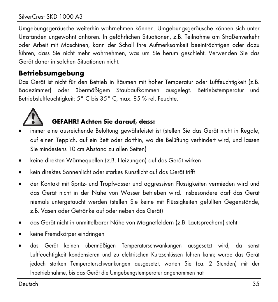 Silvercrest SKD 1000 A3 User Manual | Page 37 / 86