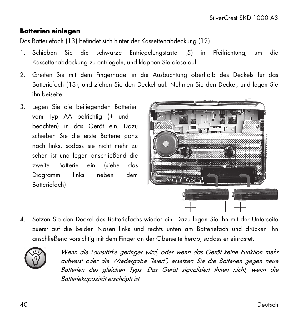 Silvercrest SKD 1000 A3 User Manual | Page 42 / 86