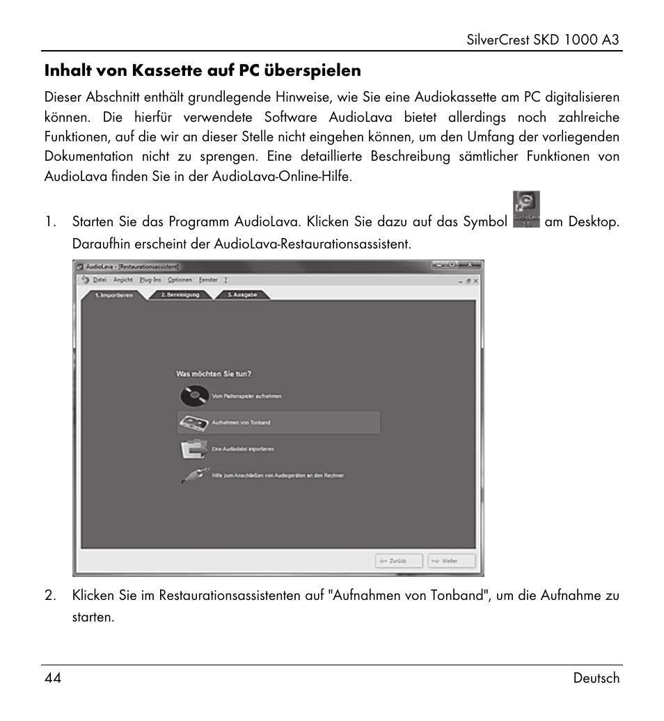 Silvercrest SKD 1000 A3 User Manual | Page 46 / 86