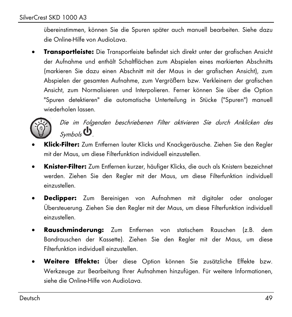 Silvercrest SKD 1000 A3 User Manual | Page 51 / 86