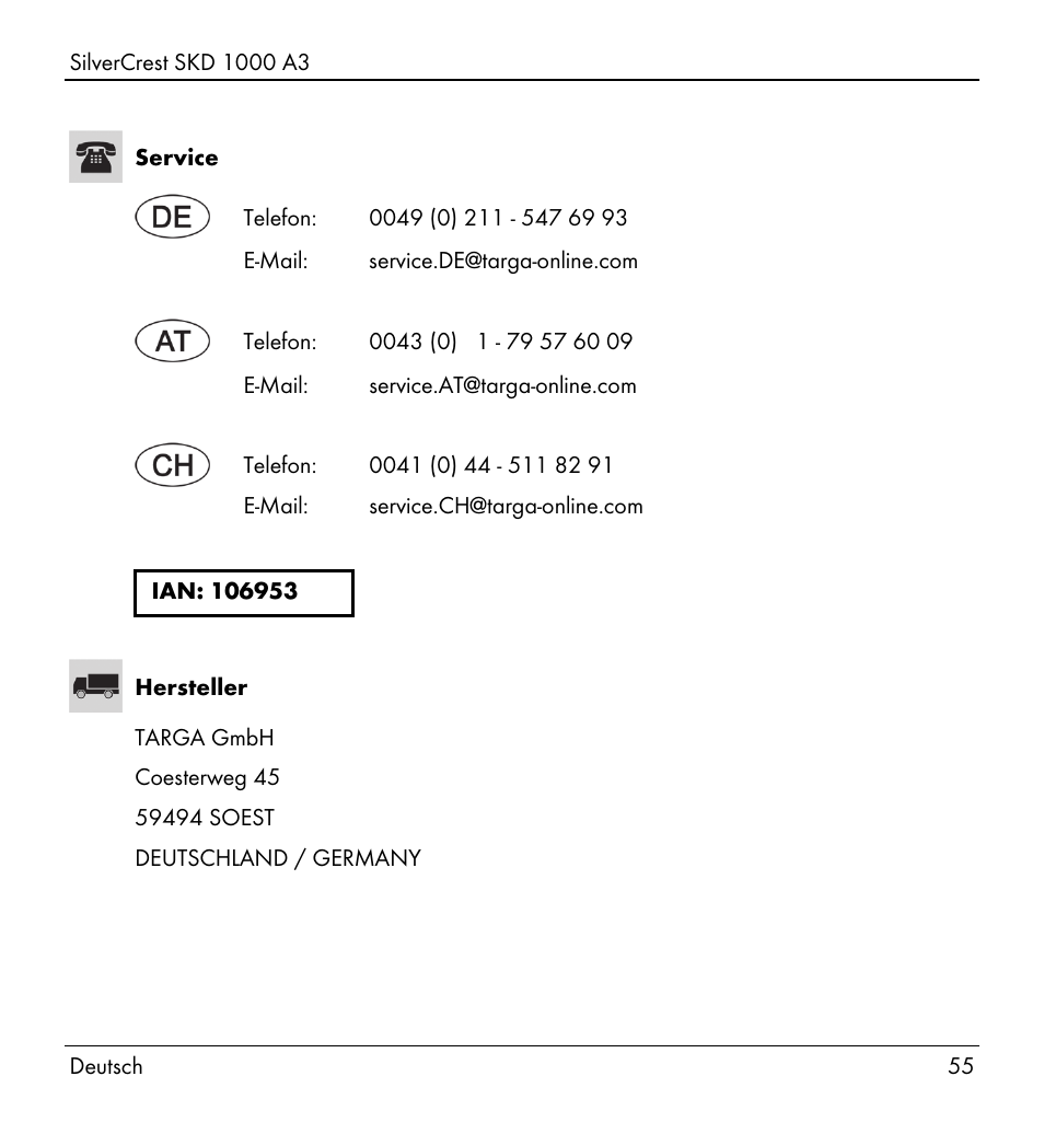 Silvercrest SKD 1000 A3 User Manual | Page 57 / 86