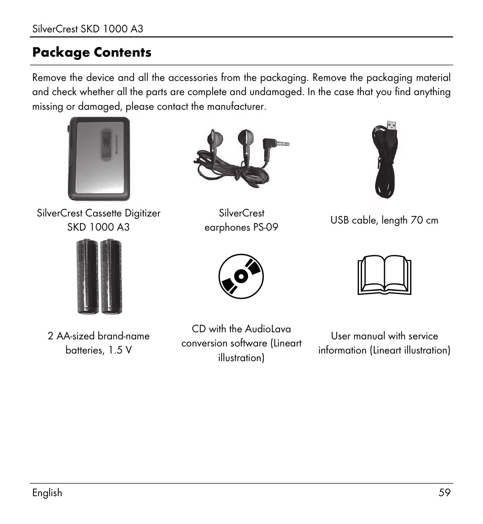 Silvercrest SKD 1000 A3 User Manual | Page 61 / 86