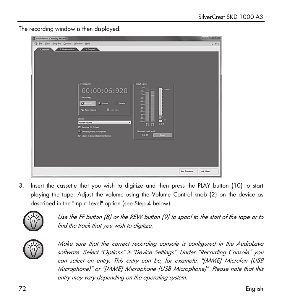 Silvercrest SKD 1000 A3 User Manual | Page 74 / 86