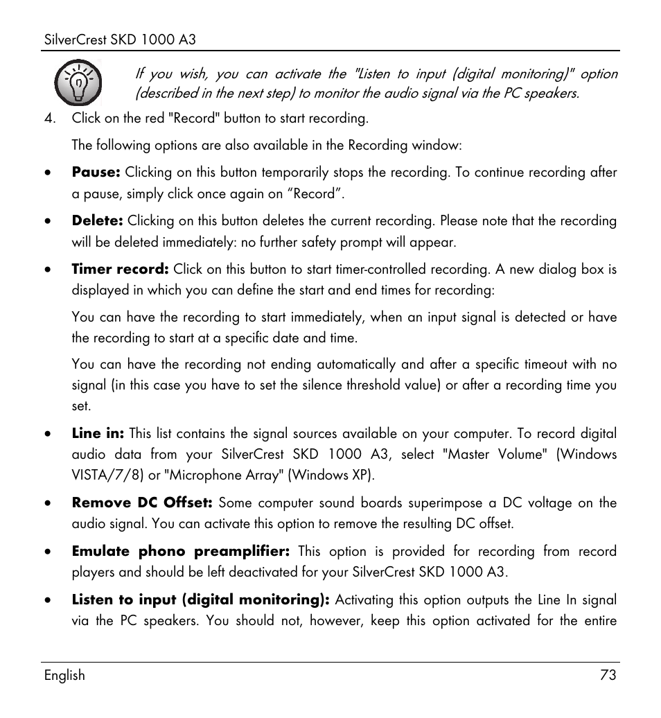 Silvercrest SKD 1000 A3 User Manual | Page 75 / 86