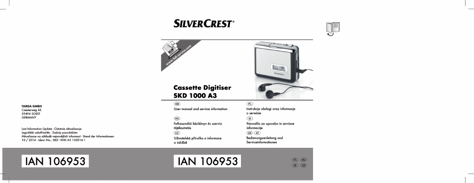 Silvercrest SKD 1000 A3 User Manual | 166 pages