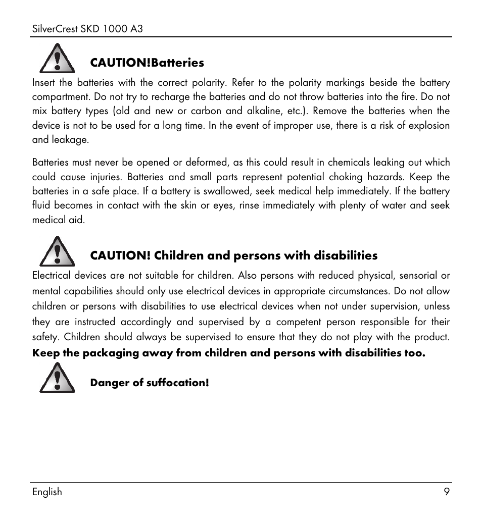 Silvercrest SKD 1000 A3 User Manual | Page 11 / 166