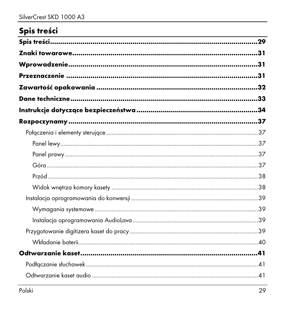 Silvercrest SKD 1000 A3 User Manual | Page 31 / 166