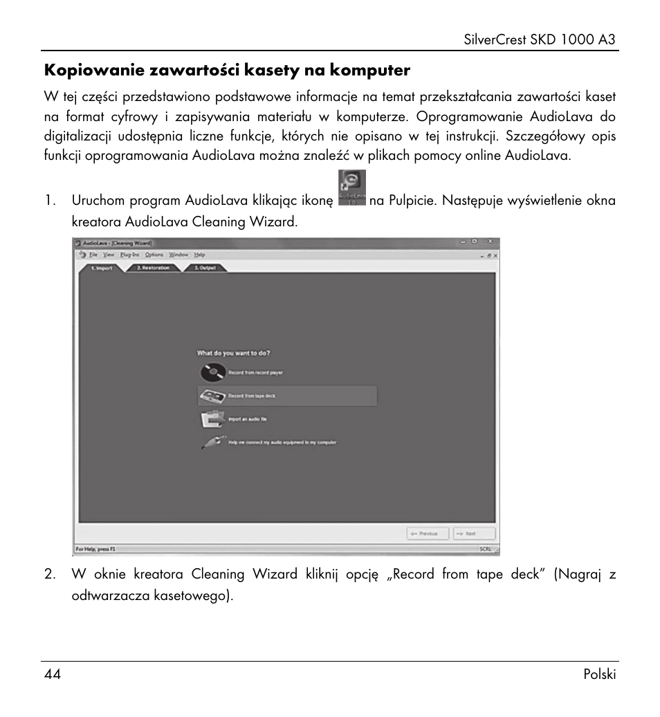 Silvercrest SKD 1000 A3 User Manual | Page 46 / 166