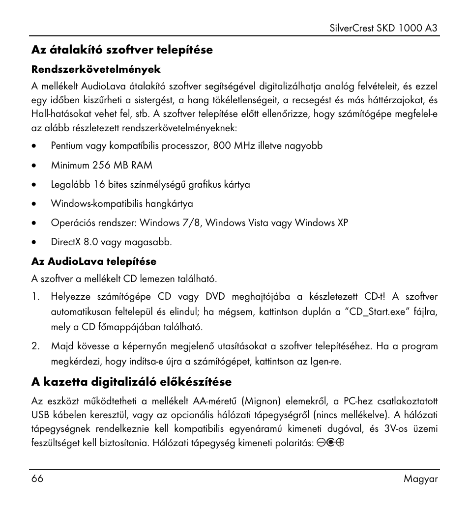 Silvercrest SKD 1000 A3 User Manual | Page 68 / 166