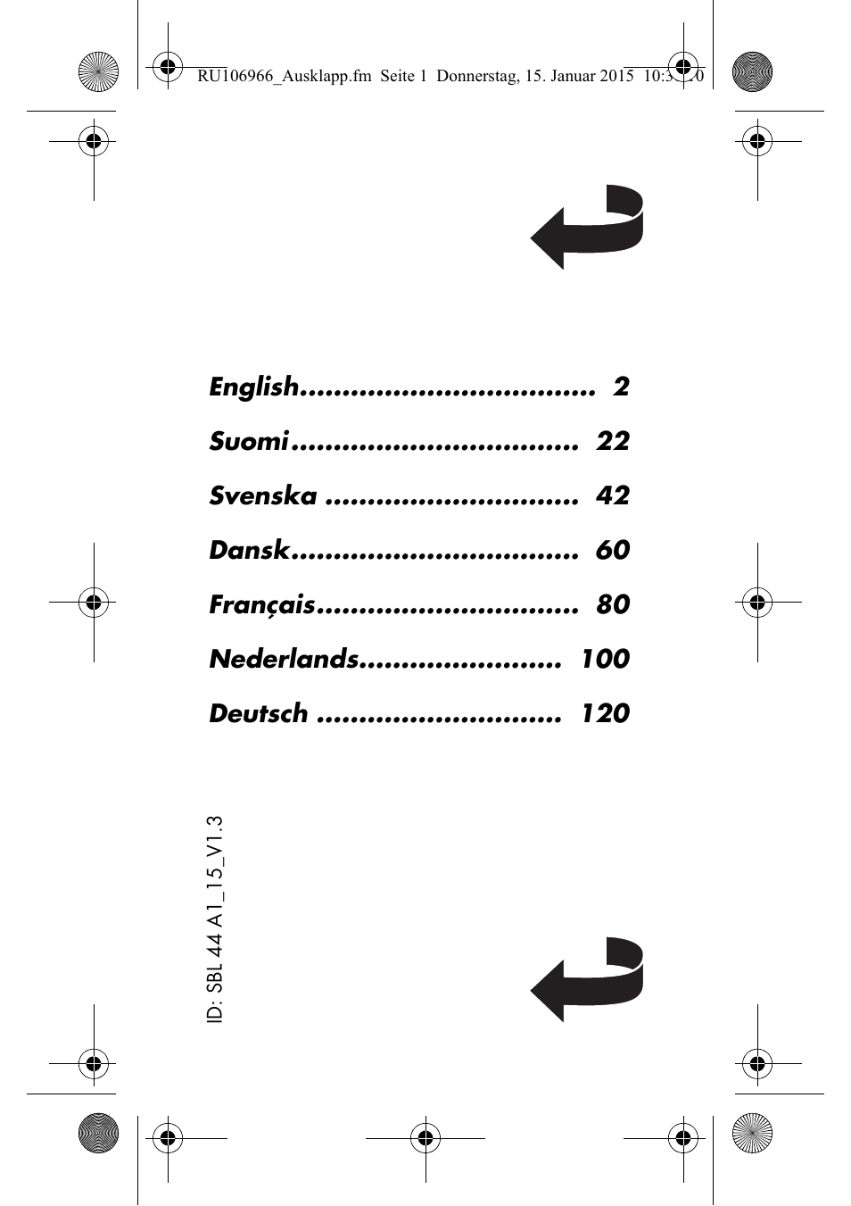 Silvercrest SBL 44 A1 User Manual | Page 2 / 142