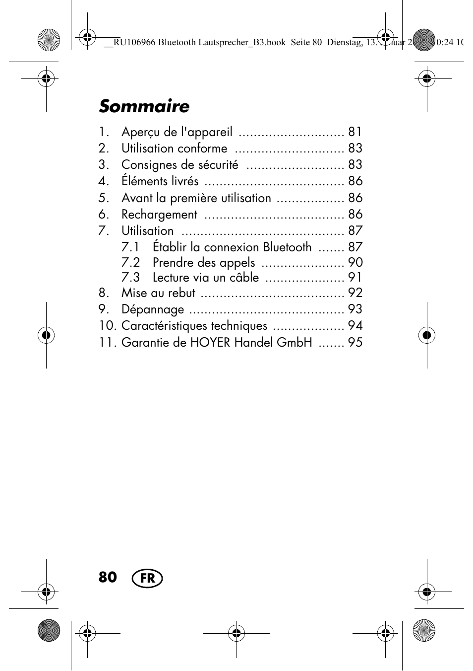 Sommaire | Silvercrest SBL 44 A1 User Manual | Page 82 / 142
