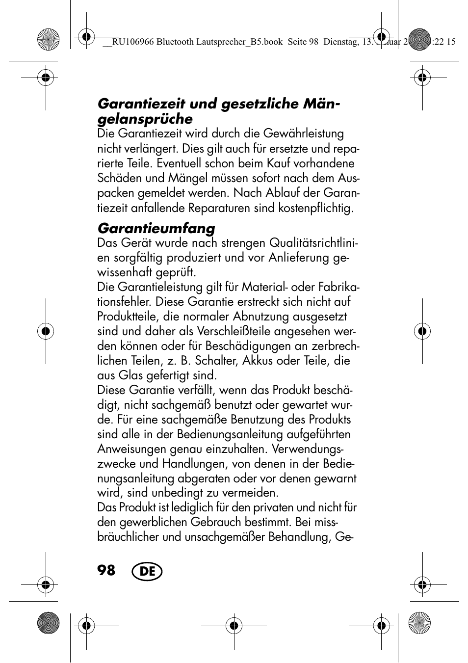 Silvercrest SBL 44 A1 User Manual | Page 100 / 106