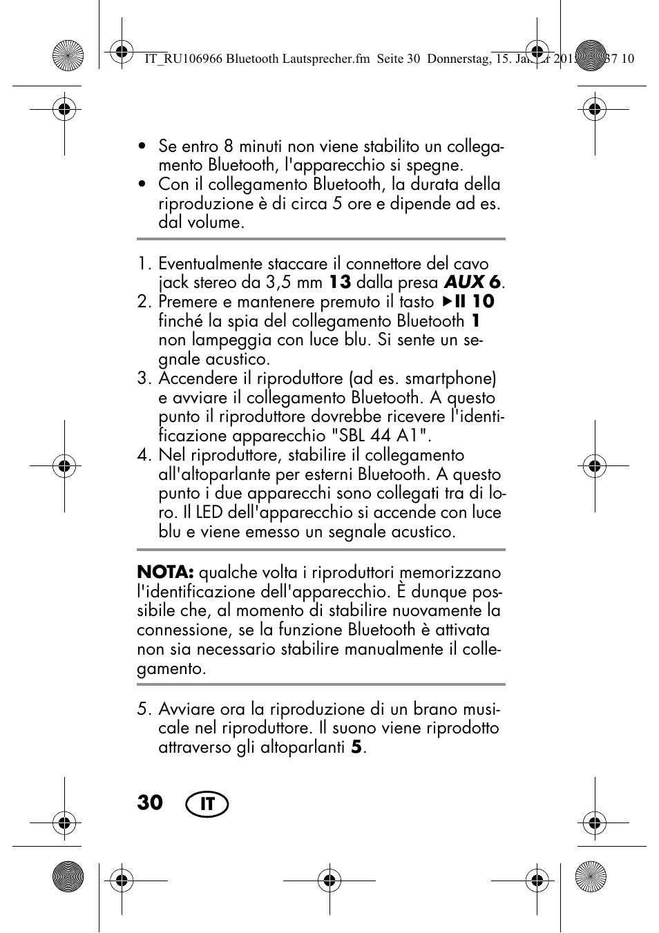 Silvercrest SBL 44 A1 User Manual | Page 32 / 106
