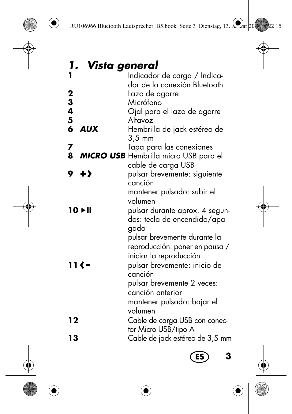 Vista general | Silvercrest SBL 44 A1 User Manual | Page 5 / 106